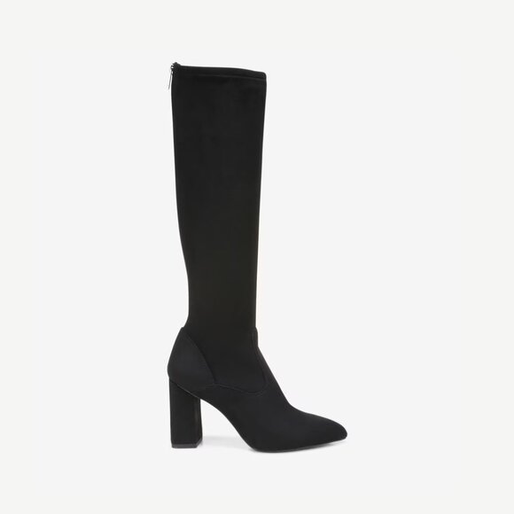 Franco Sarto Women's Katherine Wide Calf Block Heel Pointed Toe Knee High Boots - Picture 3 of 9